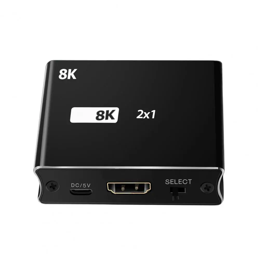 Switch Splitter 2 In 1 Out Ultra Speed HDMI-compatible 2.1 48Gbps 8K@60Hz 4K@120Hz Switch Adapter with Switch Button for HDTV
Switch Splitter 2 In 1 Out Ultra Speed HDMI-compatible 2.1 48Gbps 8K@60Hz 4K@120Hz Switch Adapter with Switch Button for HDTV