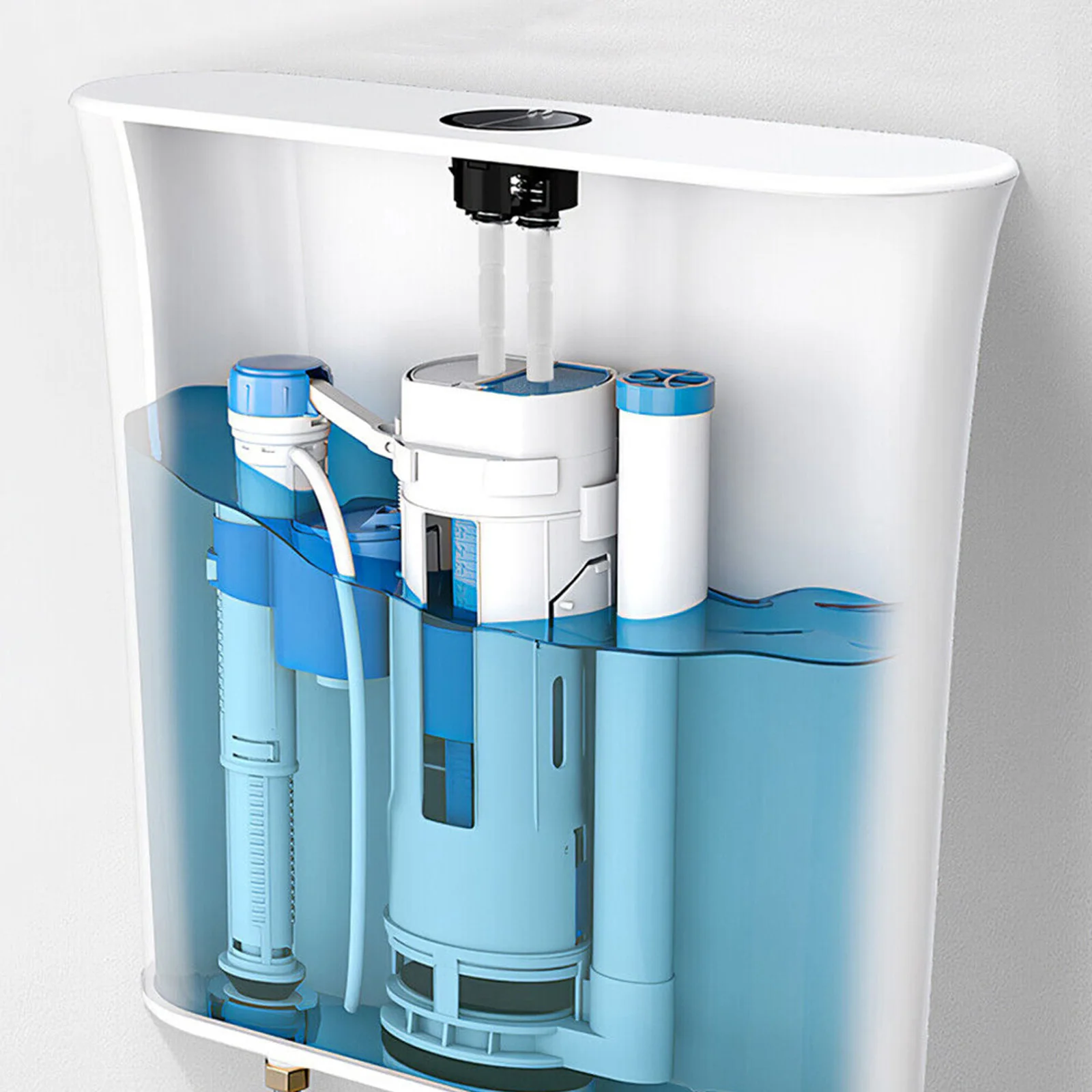 Новые белые запчасти для унитаза: сменные штоки для кнопок смыва и винтовые стержни для кнопок смыва.
Новые белые запчасти для унитаза: сменные штоки для кнопок смыва и винтовые стержни для кнопок смыва.