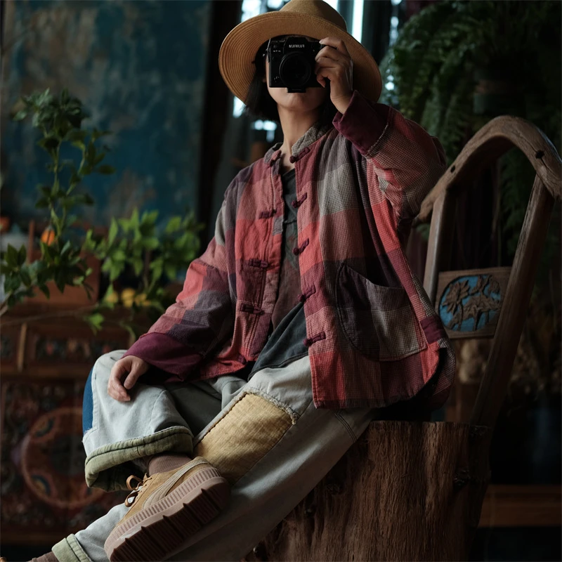 Новое поступление 2025, 100% хлопок, клетчатый принт, женские однобортные повседневные парки, свободные лоскутные пальто с карманами, асимметричная длина Y51
Новое поступление 2025, 100% хлопок, клетчатый принт, женские однобортные повседневные парки, свободные лоскутные пальто с карманами, асимметричная длина Y51