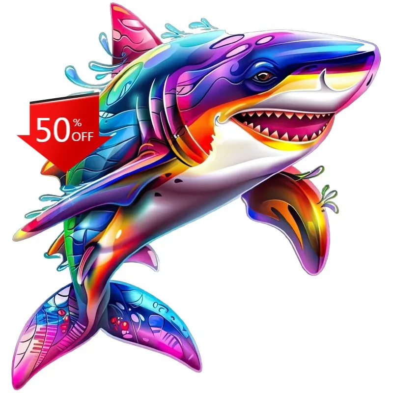 Rainbow Shark Sticker Beautiful Colorful Vivid Bright Summer Vibrant Art Weatherproof Decal Cover Scratches Decoration
Rainbow Shark Sticker Beautiful Colorful Vivid Bright Summer Vibrant Art Weatherproof Decal Cover Scratches Decoration