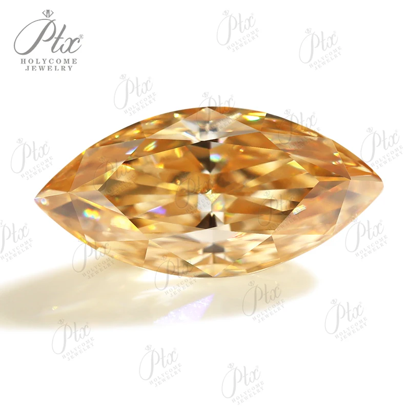 Champagne Color 0.1-5ct Moissanite Marquise Crushed Ice Cut Loose Stone VVS1 Certified Gemstone Earrings Beads DIY Rings Women
Champagne Color 0.1-5ct Moissanite Marquise Crushed Ice Cut Loose Stone VVS1 Certified Gemstone Earrings Beads DIY Rings Women