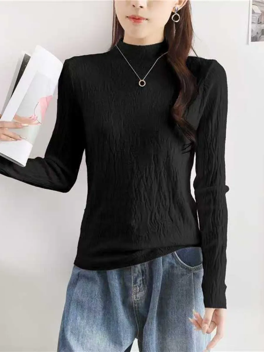 Women's Half-High Collar Knitted Sweater Base Layer Inner Feeling Two-Piece Set Pure Color Autumn Winter New Arrival
Women's Half-High Collar Knitted Sweater Base Layer Inner Feeling Two-Piece Set Pure Color Autumn Winter New Arrival