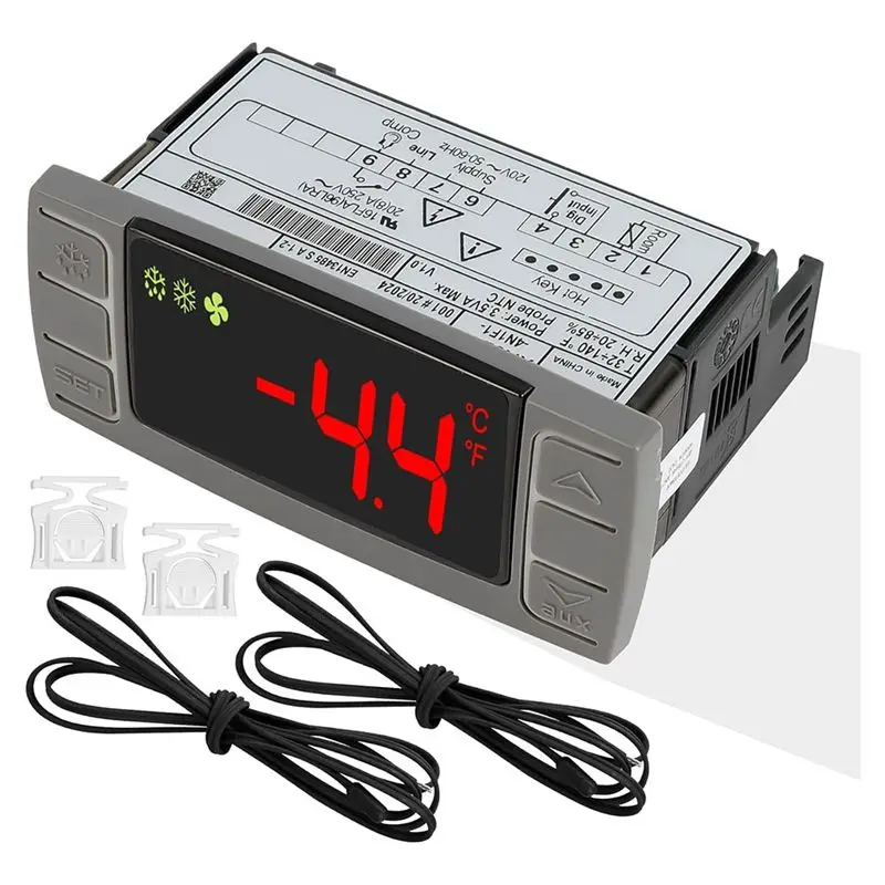 Универсальный терморегулятор AB47-XR02CX-4N1F1 для коммерческих холодильников 120В 50-60Гц с датчиком-зондом
Универсальный терморегулятор AB47-XR02CX-4N1F1 для коммерческих холодильников 120В 50-60Гц с датчиком-зондом