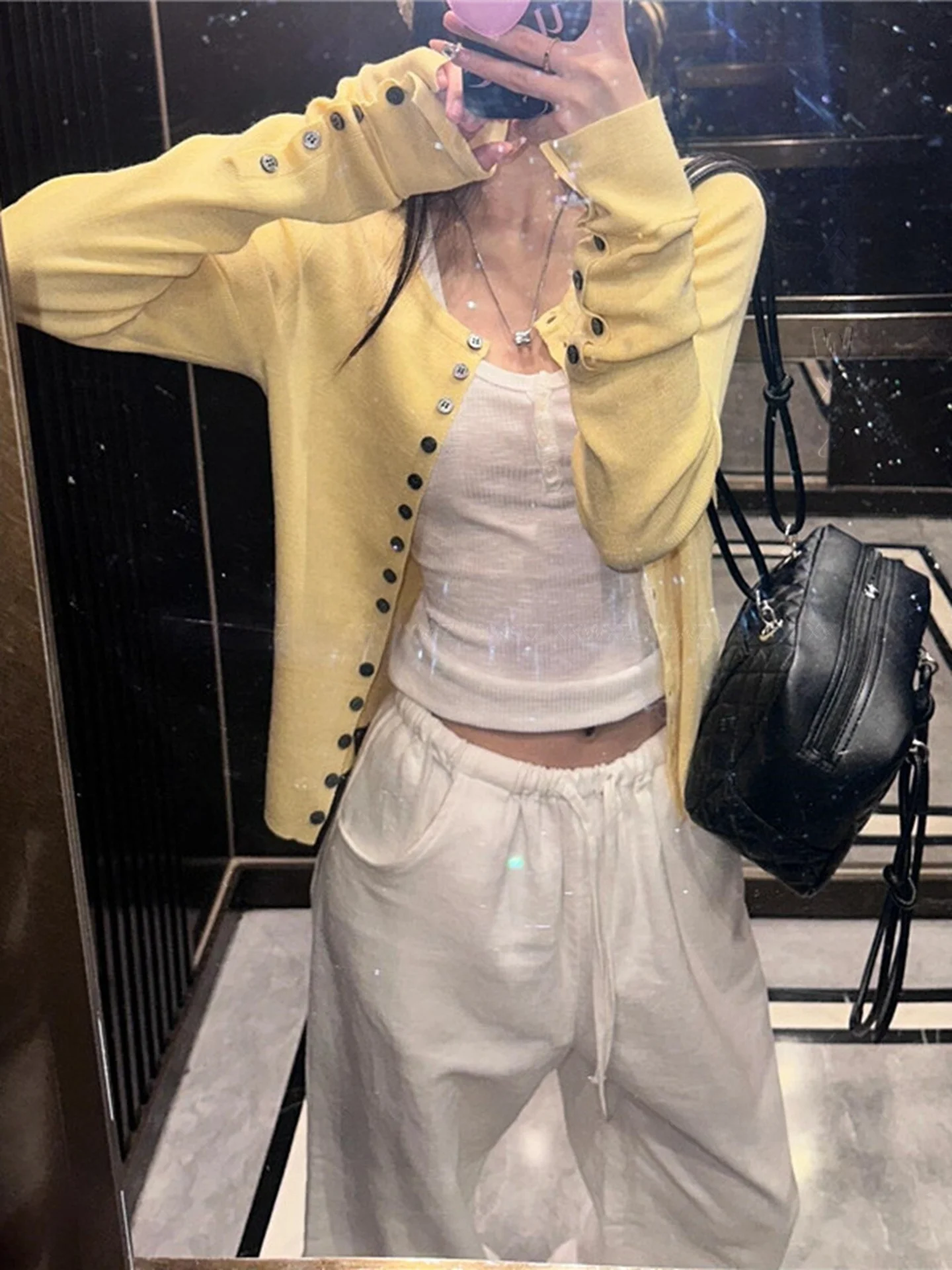 Dongda Gate, новый летний облегающий солнцезащитный вязаный кардиган, простой модный однотонный топ, женская трикотажная одежда 
Dongda Gate, новый летний облегающий солнцезащитный вязаный кардиган, простой модный однотонный топ, женская трикотажная одежда