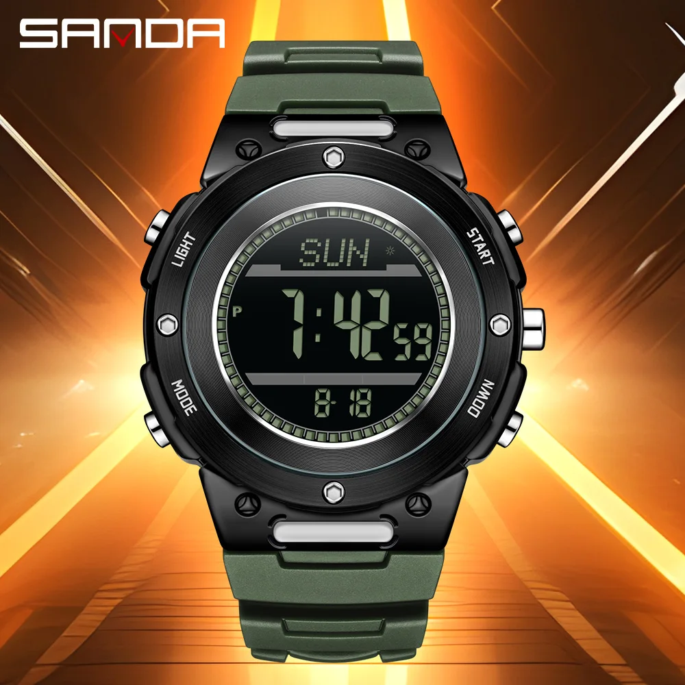 SANDA Новые 5107 Модные мужские электронные часы для спорта на открытом воздухе Многофункциональные водонепроницаемые светодиодные мужские электронные цифровые часы
SANDA Новые 5107 Модные мужские электронные часы для спорта на открытом воздухе Многофункциональные водонепроницаемые светодиодные мужские электронные цифровые часы