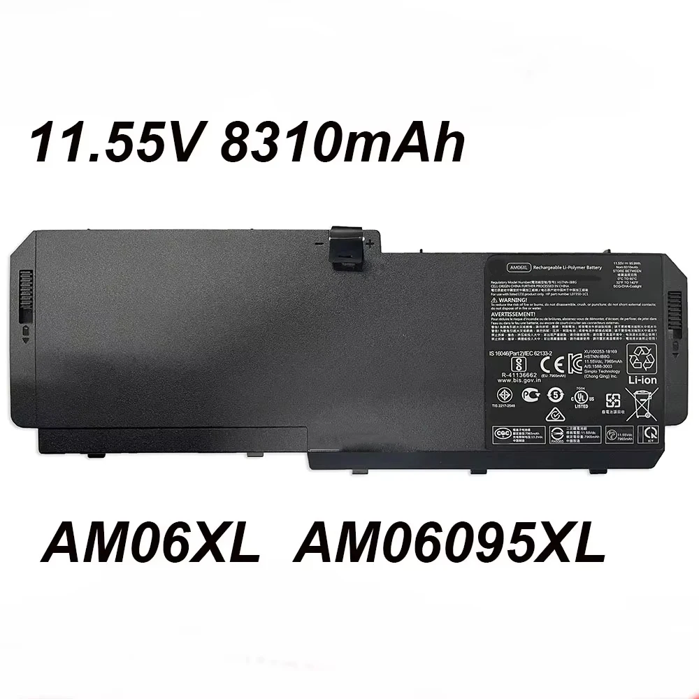 AM06XL AM06095XL HSTNN-IB8G 11.55V 95.9Wh 8310mAh Laptop Battery For HP ZBook17G5 ZBook17G6 Series Tablet
AM06XL AM06095XL HSTNN-IB8G 11.55V 95.9Wh 8310mAh Laptop Battery For HP ZBook17G5 ZBook17G6 Series Tablet