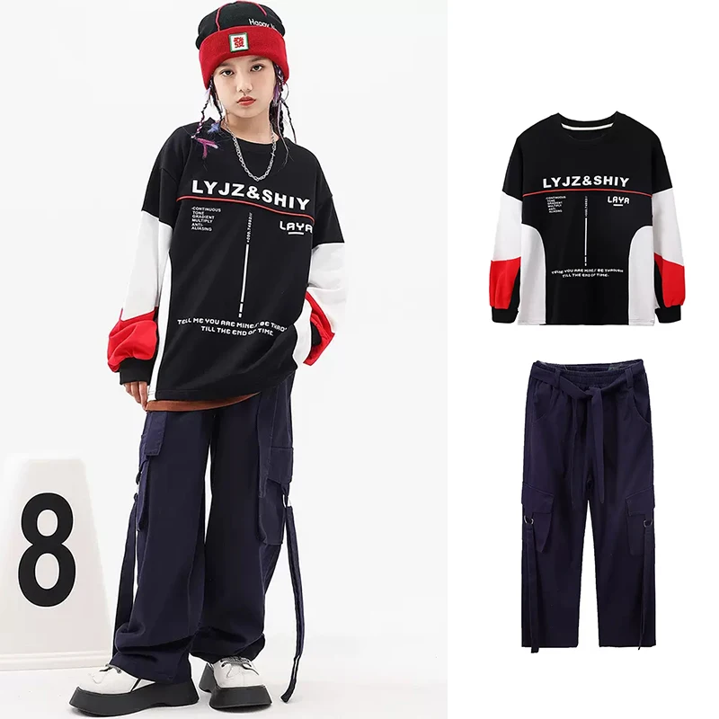 Hip Hop Dancewear For Girls Loose Modern Street Dance Stage Costume Tops Pants Children Jazz Dancing Performance Outfit DL9994
Hip Hop Dancewear For Girls Loose Modern Street Dance Stage Costume Tops Pants Children Jazz Dancing Performance Outfit DL9994