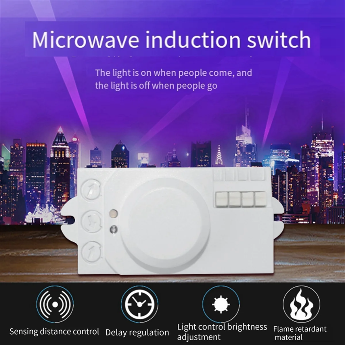 ABYA 5,8 ГГц микроволновый радарный датчик, ручка переключателя, регулировка светодиодного датчика света, детектор движения человека
ABYA 5,8 ГГц микроволновый радарный датчик, ручка переключателя, регулировка светодиодного датчика света, детектор движения человека