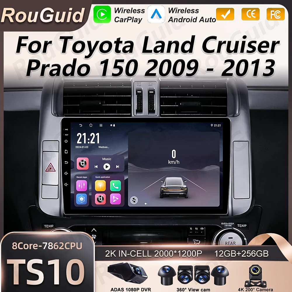 Android 16 Carplay Car Radio For Toyota Land Cruiser Prado 150 2009 2010 2011 2012 2013 Multimedia Player 2k Screen Navigation
Android 16 Carplay Car Radio For Toyota Land Cruiser Prado 150 2009 2010 2011 2012 2013 Multimedia Player 2k Screen Navigation