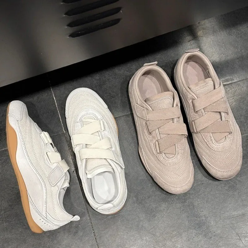 Women Genuine Leather Suede Retro Ballet Training Shoes Slip-On Comfort Casual Sports Sneakers Platform Fashion Athletic Shoes
Women Genuine Leather Suede Retro Ballet Training Shoes Slip-On Comfort Casual Sports Sneakers Platform Fashion Athletic Shoes