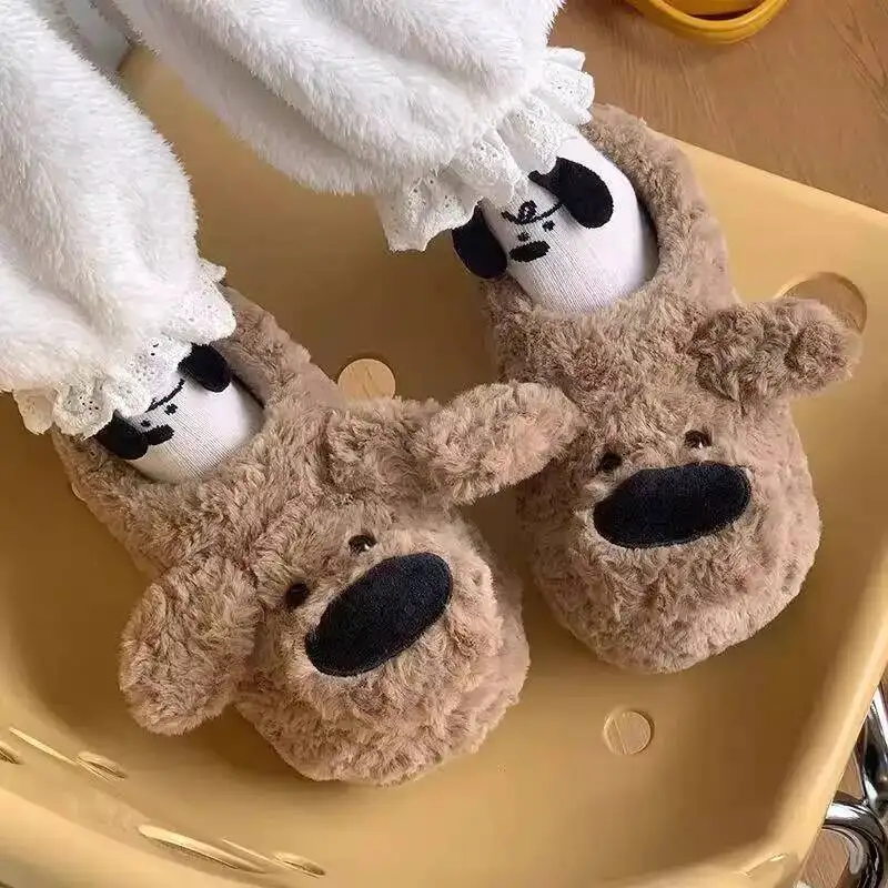 Funny Dog Slippers 2025 Autumn Winter New Couple's Cute Big Nose Dog Cotton Slippers Non Slip Warm Indoor Wear For Men & Women
Funny Dog Slippers 2025 Autumn Winter New Couple's Cute Big Nose Dog Cotton Slippers Non Slip Warm Indoor Wear For Men & Women