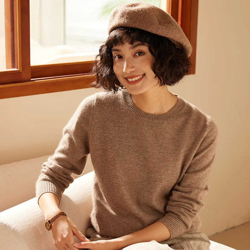 Women's 100% Cashmere Sweater round Neck Thick Pullover Winter Warm Casual Solid Color Jumper Base Blouse
Women's 100% Cashmere Sweater round Neck Thick Pullover Winter Warm Casual Solid Color Jumper Base Blouse