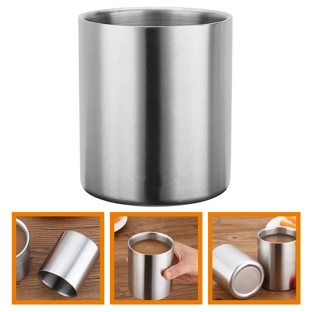 Double Walled Stainless Steel Coffee Mug Unbreakable Wear Resistant Rust Proof Smooth Edges for Home Camping Office Tea Water
Double Walled Stainless Steel Coffee Mug Unbreakable Wear Resistant Rust Proof Smooth Edges for Home Camping Office Tea Water