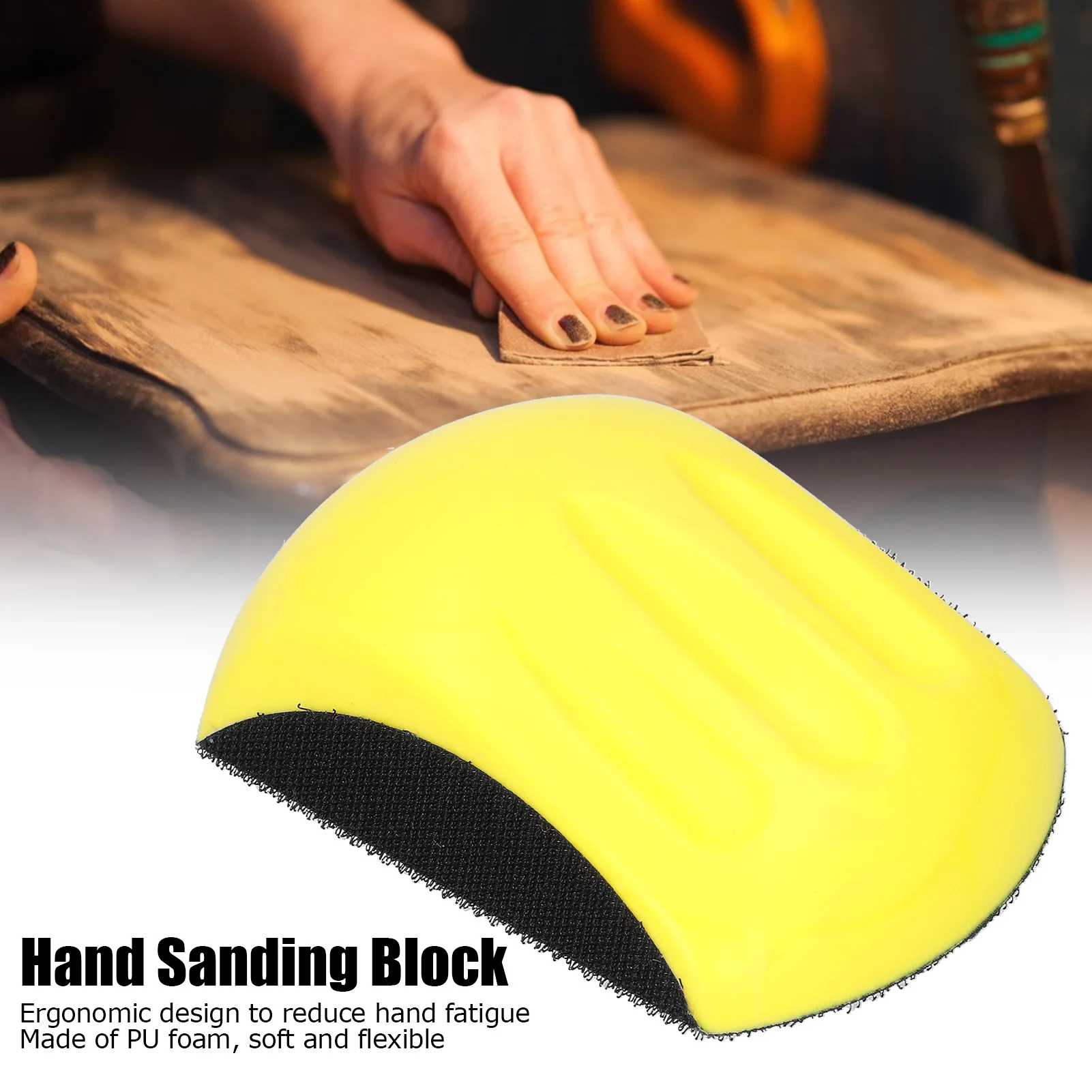 Hand Sanding Pad Hook and Loop Fastener Grinding Block Hand Sanding Block Handheld Tool for Polishing Disc Woodwork Sanding
Hand Sanding Pad Hook and Loop Fastener Grinding Block Hand Sanding Block Handheld Tool for Polishing Disc Woodwork Sanding