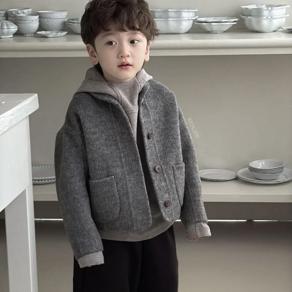 2025 New Spring Woolen Coat Boy Korean Casual Fashion Lon Sleeve Simple Style Baggy Hoodies
2025 New Spring Woolen Coat Boy Korean Casual Fashion Lon Sleeve Simple Style Baggy Hoodies