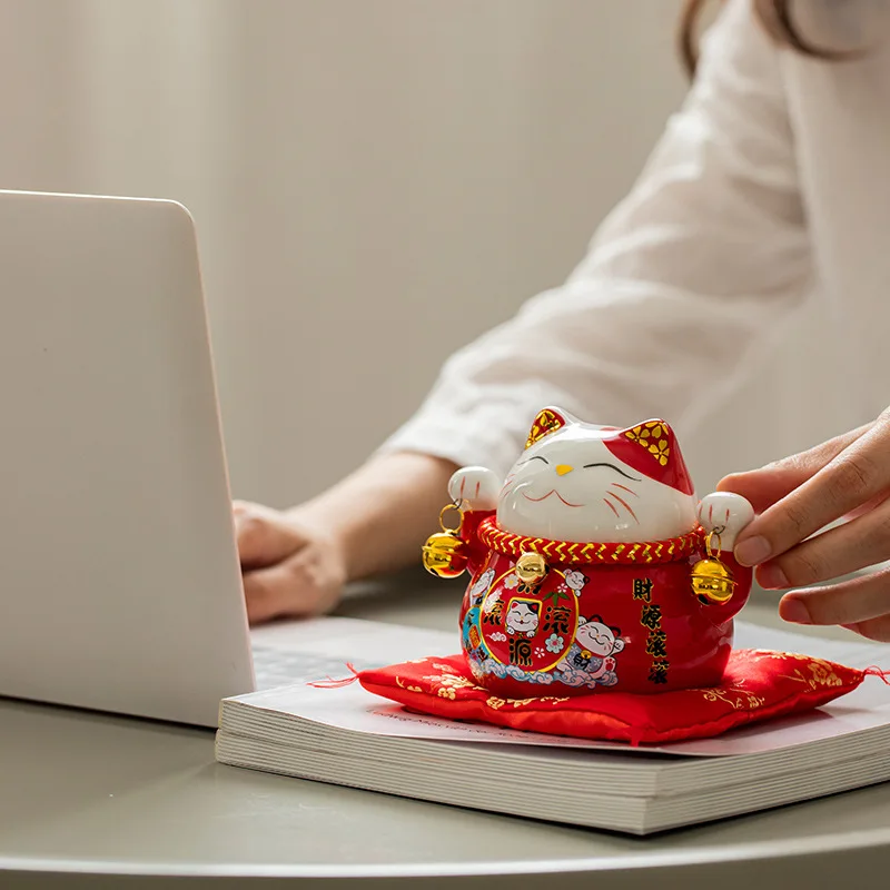 Fortune Cat Savings Jar 4.5 Inch Ceramic Savings Jar Shop Opens Lucky Cat Ceramic Crafts Gifts Piggy Bank for Kids Money Box
Fortune Cat Savings Jar 4.5 Inch Ceramic Savings Jar Shop Opens Lucky Cat Ceramic Crafts Gifts Piggy Bank for Kids Money Box