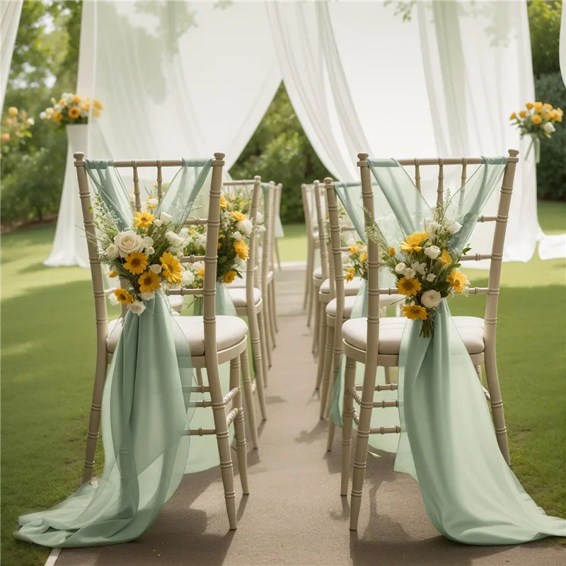 20x250cm Green Chiffon Chair Sashes 2PCS/set Sash Wedding Chair Covers Ribbon Wedding Party Aisle Chair Decor
20x250cm Green Chiffon Chair Sashes 2PCS/set Sash Wedding Chair Covers Ribbon Wedding Party Aisle Chair Decor