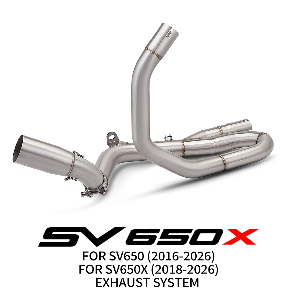 Motorcycle Exhaust System Muffler Escape Moto 51MM Middle Link Pipe For SV650 2016-2026 SV650X 2018-2026
Motorcycle Exhaust System Muffler Escape Moto 51MM Middle Link Pipe For SV650 2016-2026 SV650X 2018-2026