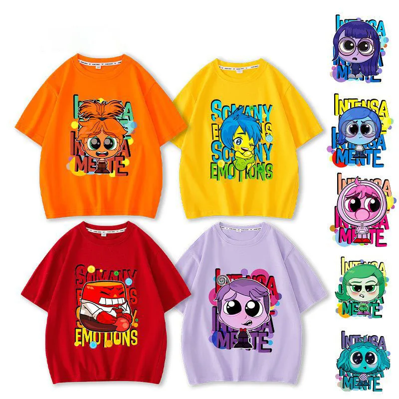Kawaii Inside Out 2 T-Shirts Anxiety Sadness Anger Joy Couple Clothes Summer Parent-Child Clothes Tops Short Sleeve Clothes
Kawaii Inside Out 2 T-Shirts Anxiety Sadness Anger Joy Couple Clothes Summer Parent-Child Clothes Tops Short Sleeve Clothes