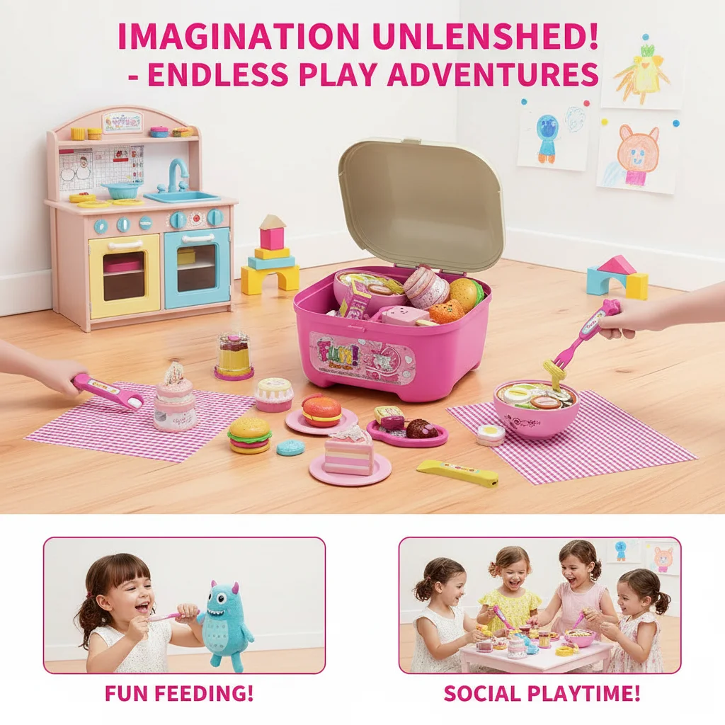 Internet Celebrity Feeding Plate Set Strawberry Pudding Toy for Playing House Popular Kids Mealtime Role Play Kitchen Set
Internet Celebrity Feeding Plate Set Strawberry Pudding Toy for Playing House Popular Kids Mealtime Role Play Kitchen Set