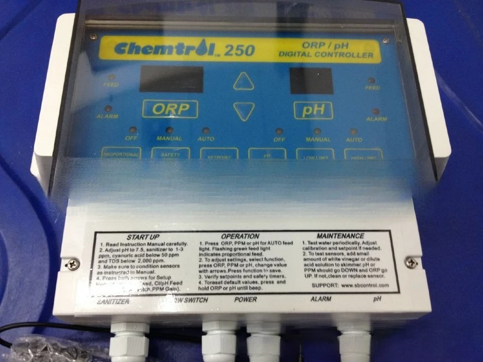 Swimming pool water treatment equipment, satellite 250 water quality monitor PH residual chlorine numerical automatic
Swimming pool water treatment equipment, satellite 250 water quality monitor PH residual chlorine numerical automatic