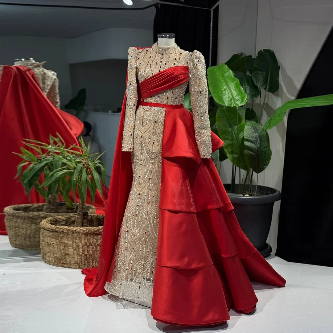 Elegant Red Stain Detachable Skirt Women Layered Ruffle Floor Length Casual Skirts A-line Long Summer Skirts Custom Made For Dre
Elegant Red Stain Detachable Skirt Women Layered Ruffle Floor Length Casual Skirts A-line Long Summer Skirts Custom Made For Dre