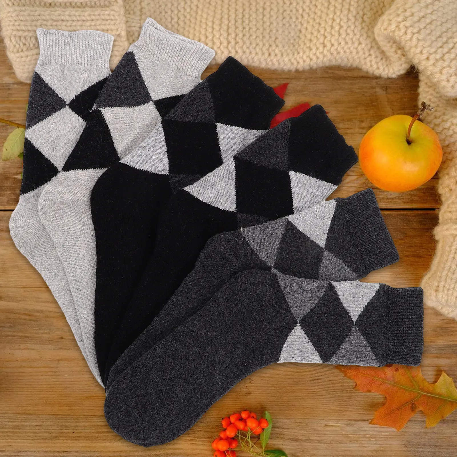 3Pairs Thick Wool Blend High Ankle Socks Men Warm Soft Odor Resistant Sports Cotton Socks Casual Outdoor Office Daily Wear
3Pairs Thick Wool Blend High Ankle Socks Men Warm Soft Odor Resistant Sports Cotton Socks Casual Outdoor Office Daily Wear