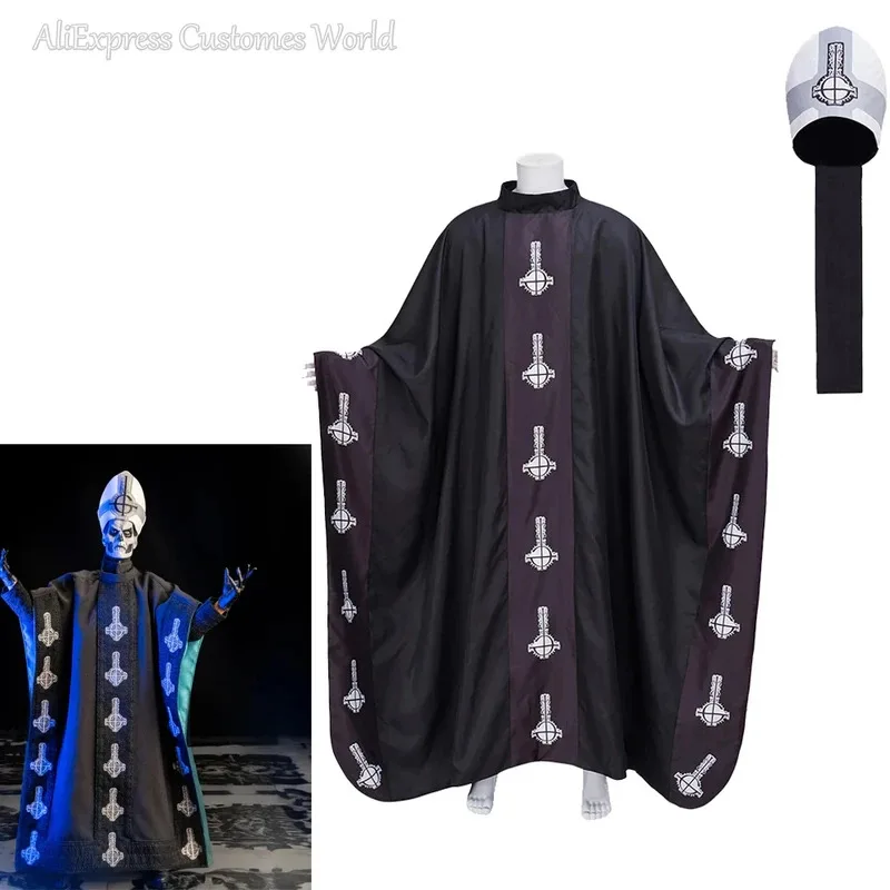 Anime Medieval Papa Cosplay Costume Emeritus Cape Middle Ages Black Cloak With Hat Full Set For Adult Halloween For Women Men
Anime Medieval Papa Cosplay Costume Emeritus Cape Middle Ages Black Cloak With Hat Full Set For Adult Halloween For Women Men