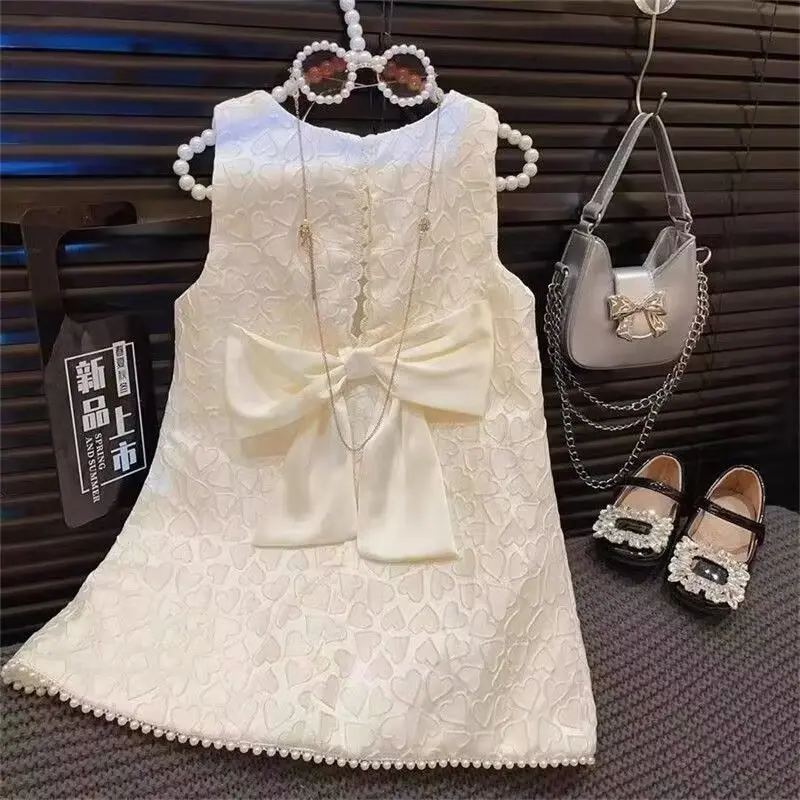 Summer Children Girls White Dress Baby Girl Bow Sling Princess Dress 2 3 4 5 67 Year
Summer Children Girls White Dress Baby Girl Bow Sling Princess Dress 2 3 4 5 67 Year