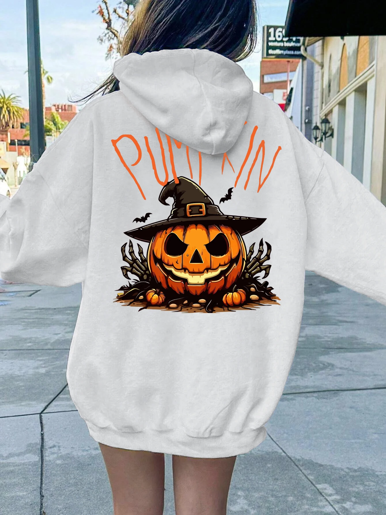 Pumpkin Halloween Print Sweatshirt Female Fashion Fleece Hoody Autumn Crewneck Hoodies Casual Oversized Sportswear
Pumpkin Halloween Print Sweatshirt Female Fashion Fleece Hoody Autumn Crewneck Hoodies Casual Oversized Sportswear