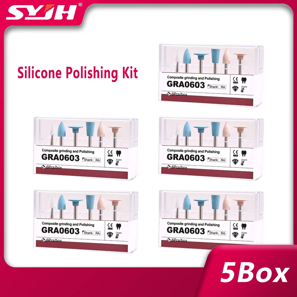 GRA0603 5Box Dental Composite Polishing Kits Denspay Dental Resin Sanding Polishing Set for Low Speed Handpiece Contra Angle
GRA0603 5Box Dental Composite Polishing Kits Denspay Dental Resin Sanding Polishing Set for Low Speed Handpiece Contra Angle