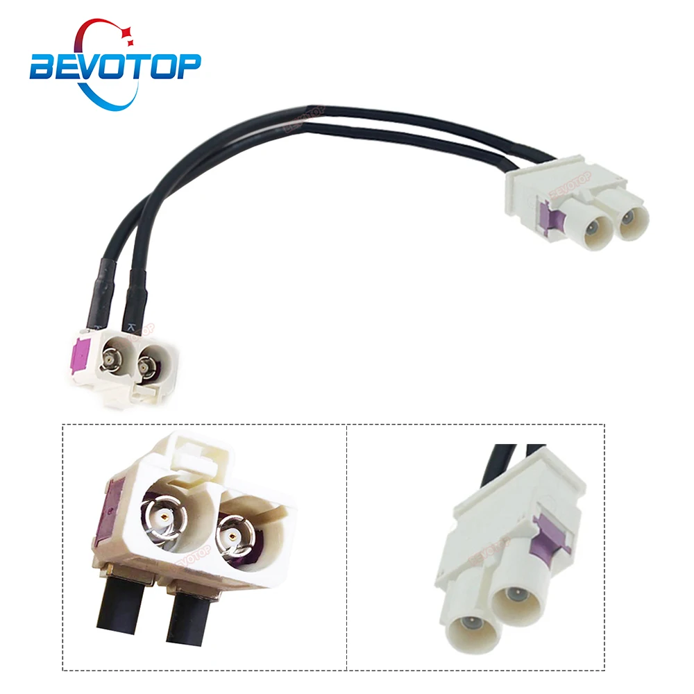 BEVOTOP White Twin Fakra B Splitter Cable Dual Fakra B II Male to Female Radio Antenna Pigtail Jumper for Audi Volkswagen
BEVOTOP White Twin Fakra B Splitter Cable Dual Fakra B II Male to Female Radio Antenna Pigtail Jumper for Audi Volkswagen