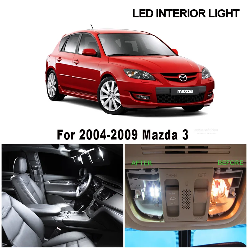 12Pcs LED Interior Map Dome Light Kit For Mazda 3 2004 2005 2006 2007 2008 2009 Trunk Lamp Car Accessories
12Pcs LED Interior Map Dome Light Kit For Mazda 3 2004 2005 2006 2007 2008 2009 Trunk Lamp Car Accessories