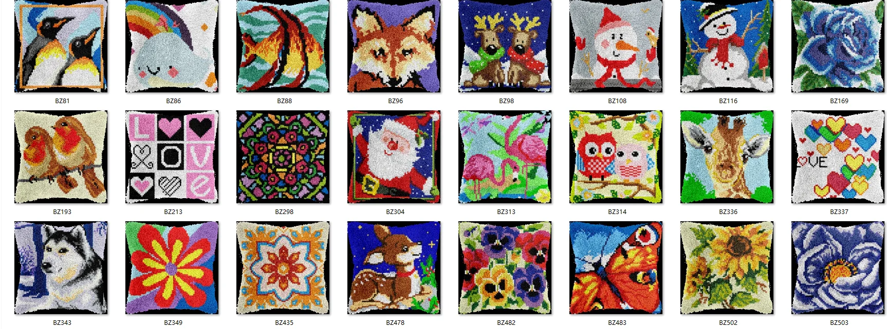 Latch Hook Rug Kits Latch Hook Rug Pillow Pre-Printed Canvas Crochet Needlework Crafts for Adult 43-43CM WOLF 2025
Latch Hook Rug Kits Latch Hook Rug Pillow Pre-Printed Canvas Crochet Needlework Crafts for Adult 43-43CM WOLF 2025