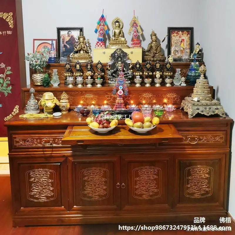 CZ solid wood middle hall Buddhist table home multi-layer table for the three-story Buddha cabinet incense table
CZ solid wood middle hall Buddhist table home multi-layer table for the three-story Buddha cabinet incense table
