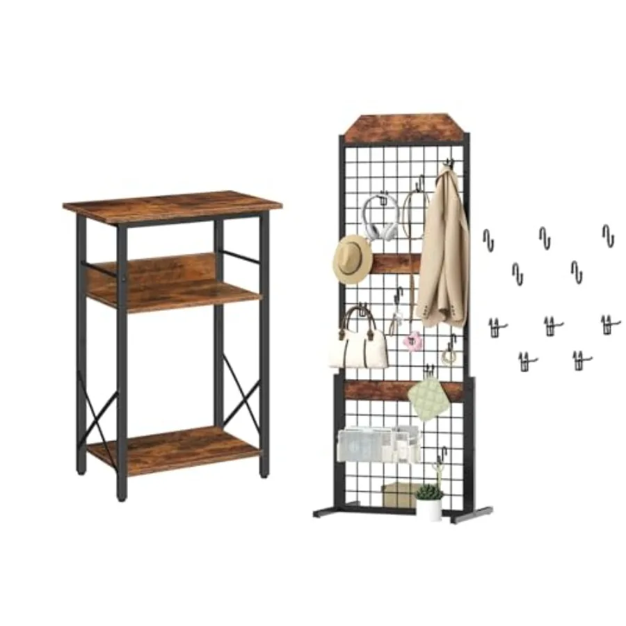 Gallon Aquarium Stand and Gridwall Panel Bundle, 3-Tier Fish Tank Stand with Storage, Gridwall Panel Display Stands with 5 Garm
Gallon Aquarium Stand and Gridwall Panel Bundle, 3-Tier Fish Tank Stand with Storage, Gridwall Panel Display Stands with 5 Garm
