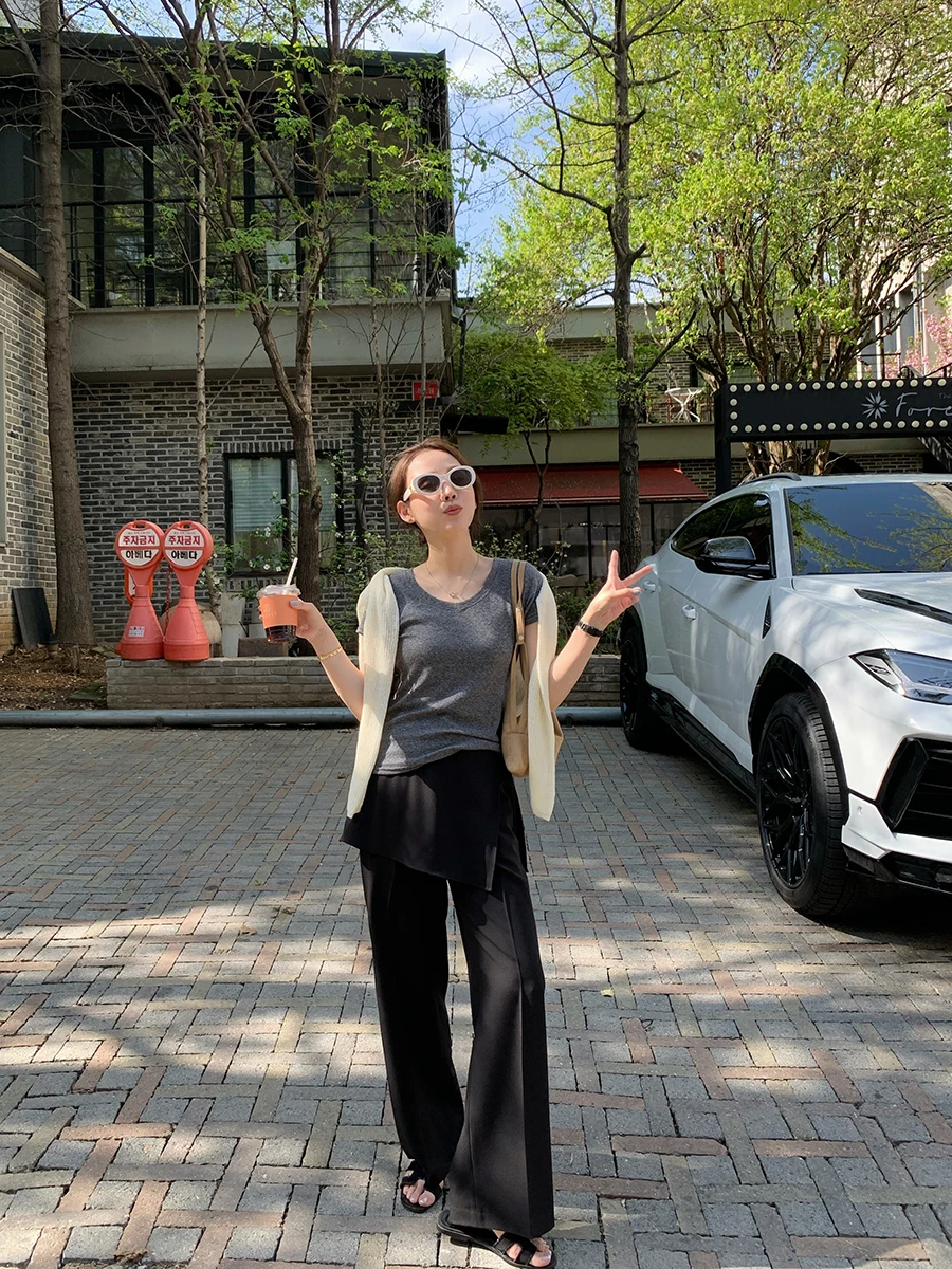 Landbeige Women's Wide Leg Pants Thin Non-Wrinkle Detachable Skirt Curtain Bla Casual Trousers High Waist Polyester Fiber
Landbeige Women's Wide Leg Pants Thin Non-Wrinkle Detachable Skirt Curtain Bla Casual Trousers High Waist Polyester Fiber