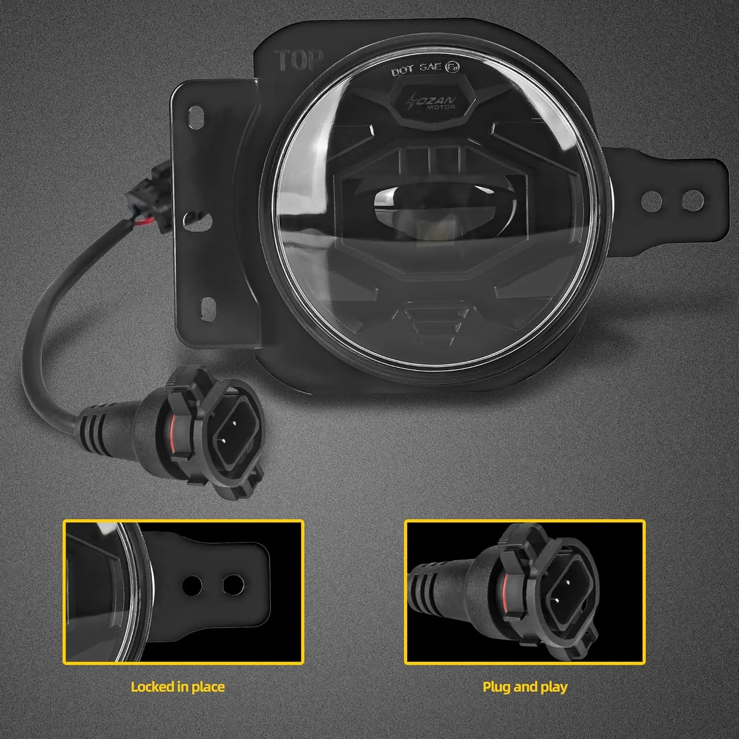 40W LED Offroad Fog Lights Xlr4 Inch Dot Approved Plug and Play Driving Fog Lamp Pair Suitable for Wrangler JL18-25
40W LED Offroad Fog Lights Xlr4 Inch Dot Approved Plug and Play Driving Fog Lamp Pair Suitable for Wrangler JL18-25