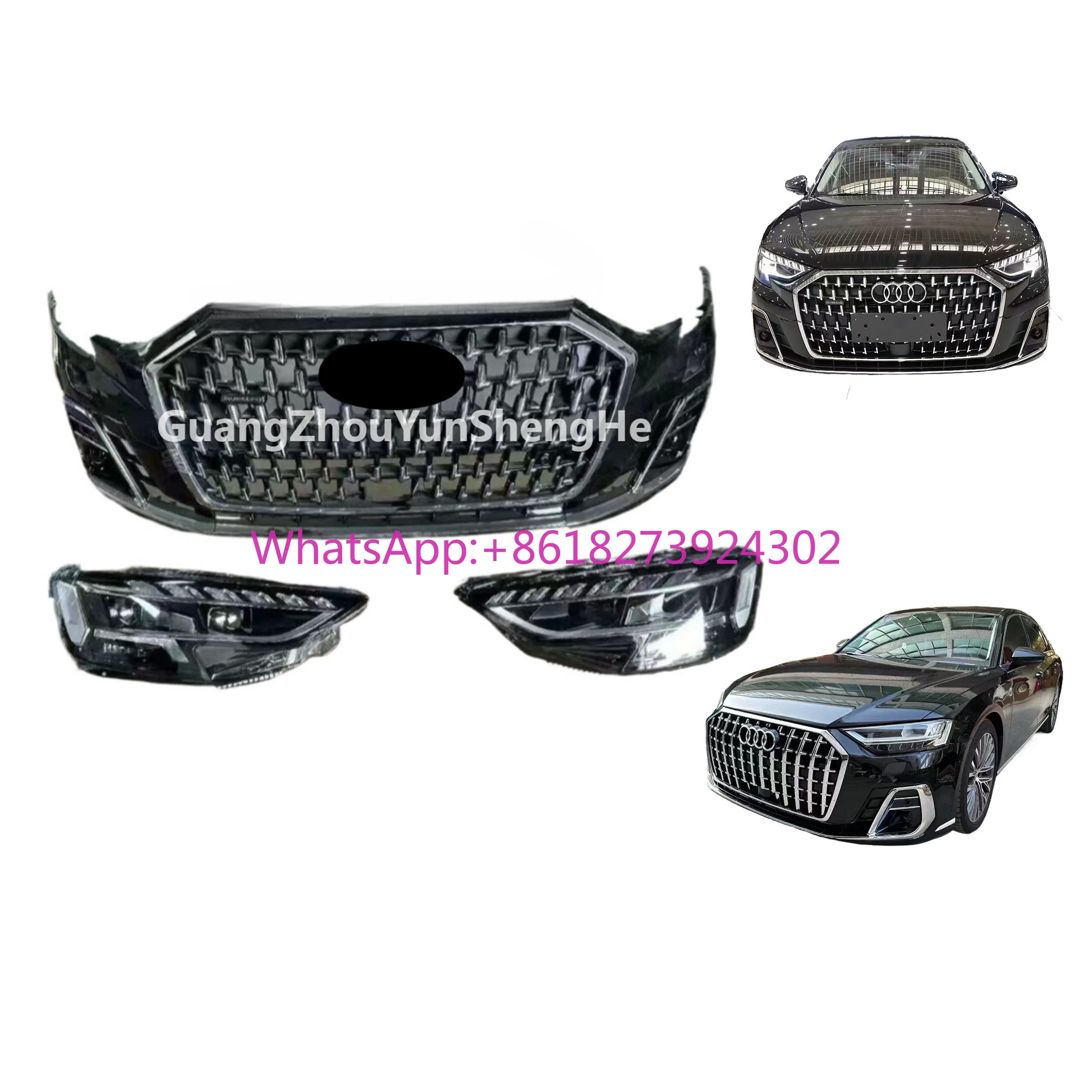 High Quality Body Kit for Audi A8 Upgrade 23 Style Horch With Front Bumpers Headlights Non-destructive Install
High Quality Body Kit for Audi A8 Upgrade 23 Style Horch With Front Bumpers Headlights Non-destructive Install