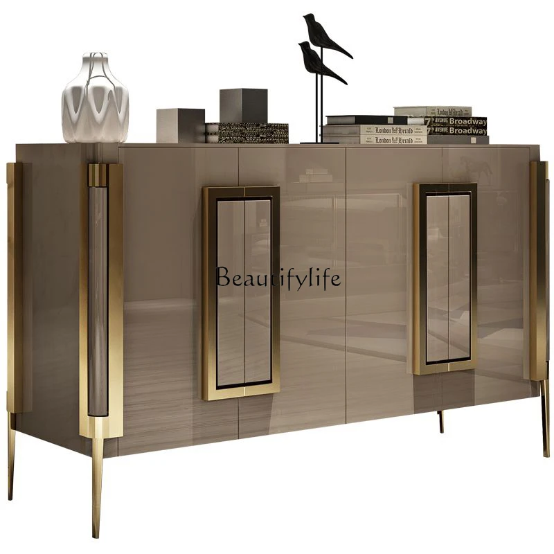 American light luxury entrance shoe cabinet household small apartment modern simple stainless steel side cabinet
American light luxury entrance shoe cabinet household small apartment modern simple stainless steel side cabinet