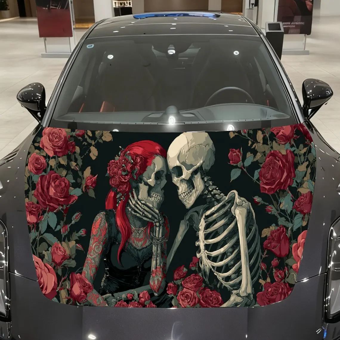 Epic Day of the Dead Couple Car Cover Sticker, Auto Hood Decal, Car Exterior Scratch Resistant Decal, Trendy Gift for Car Lovers
Epic Day of the Dead Couple Car Cover Sticker, Auto Hood Decal, Car Exterior Scratch Resistant Decal, Trendy Gift for Car Lovers
