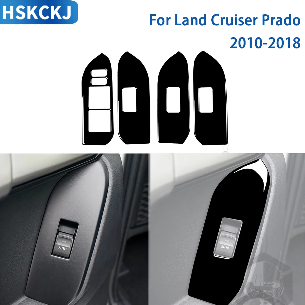 Аксессуары для Toyota Land Cruiser Prado 2010-2018, черная пластиковая наклейка на панель управления окошком салона автомобиля
Аксессуары для Toyota Land Cruiser Prado 2010-2018, черная пластиковая наклейка на панель управления окошком салона автомобиля