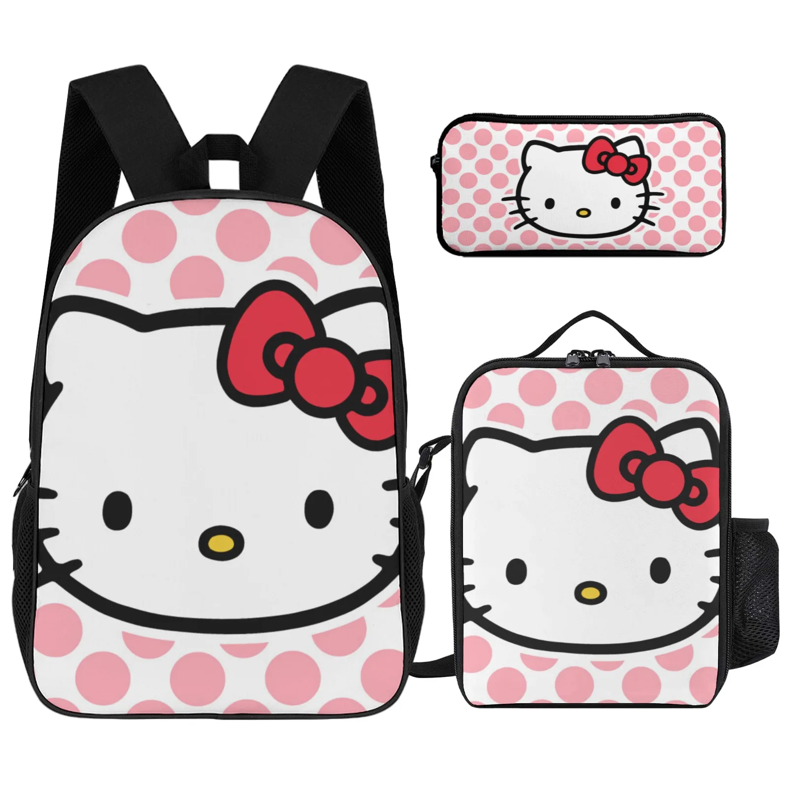 Рюкзак Hello Kitty с принтом, рюкзак на молнии, сумка для книг, сумка для детского сада, сумка для мальчиков, 17-дюймовый пенал, школьный рюкзак, сумка для обеда
Рюкзак Hello Kitty с принтом, рюкзак на молнии, сумка для книг, сумка для детского сада, сумка для мальчиков, 17-дюймовый пенал, школьный рюкзак, сумка для обеда