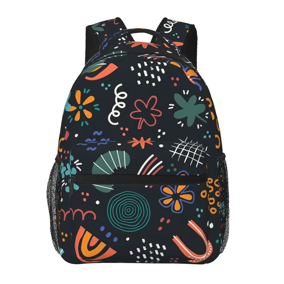 Vibrant Hand-Drawn Doodle Pattern Backpack Hot Sale Daypack Large Capacity BookBag School Bag Shoulder Bags for Men Women
Vibrant Hand-Drawn Doodle Pattern Backpack Hot Sale Daypack Large Capacity BookBag School Bag Shoulder Bags for Men Women