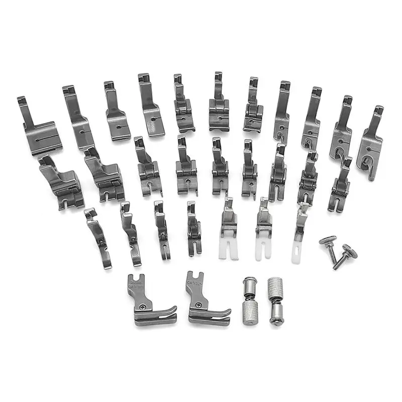 A84E-31 PCS Presser Foot Set 2 Change Screw Auxiliary Upper Feet Device For Singer Brother Juki Industrial Sewing Machine Easy T
A84E-31 PCS Presser Foot Set 2 Change Screw Auxiliary Upper Feet Device For Singer Brother Juki Industrial Sewing Machine Easy T