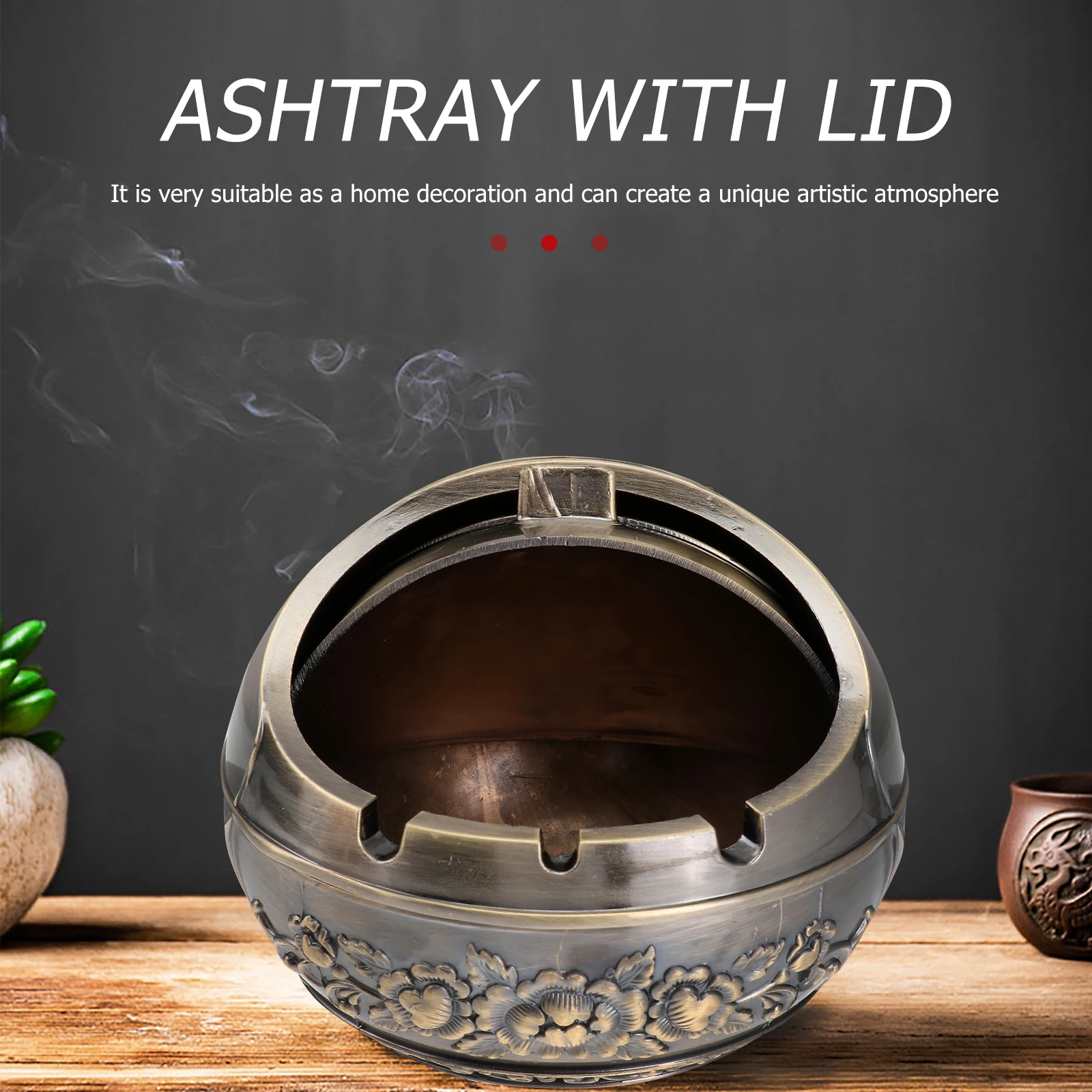 Metal Ashtray High Temperature Resistant Decorative Household Cigarette Butt Container Living Room Office Zinc
Metal Ashtray High Temperature Resistant Decorative Household Cigarette Butt Container Living Room Office Zinc