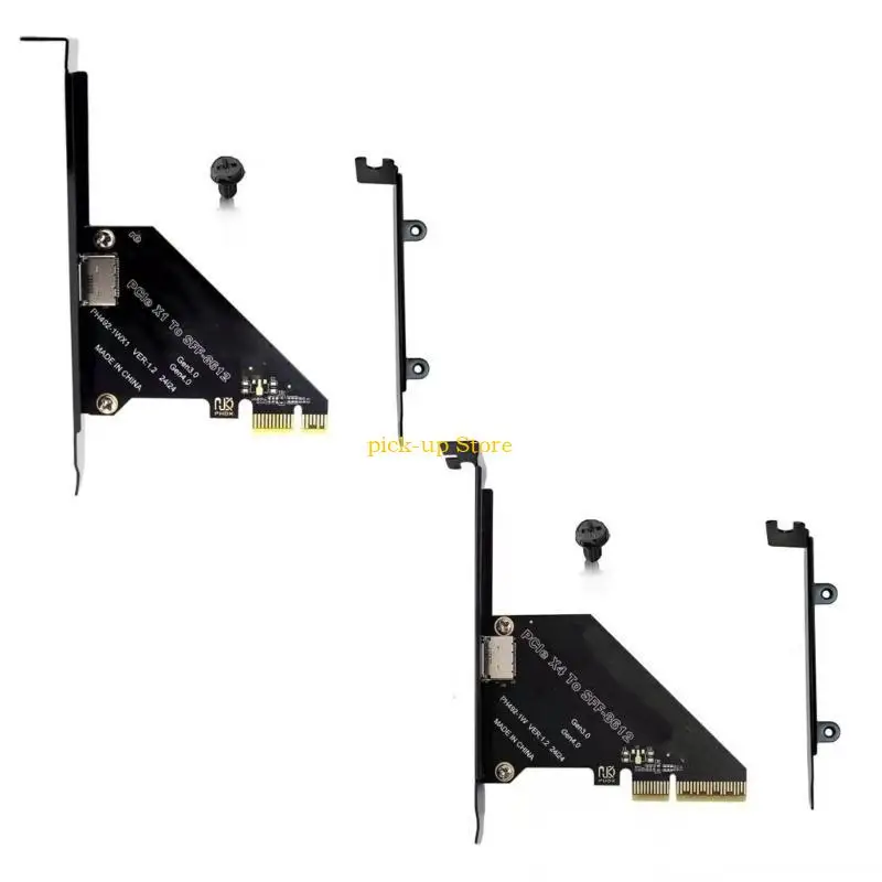 Q5WA PCIe PCIExpress x4x1 to Oculink SFF 8612 Adapter for SFF8639 Solid Disk Connection in PCs and Workstations
Q5WA PCIe PCIExpress x4x1 to Oculink SFF 8612 Adapter for SFF8639 Solid Disk Connection in PCs and Workstations