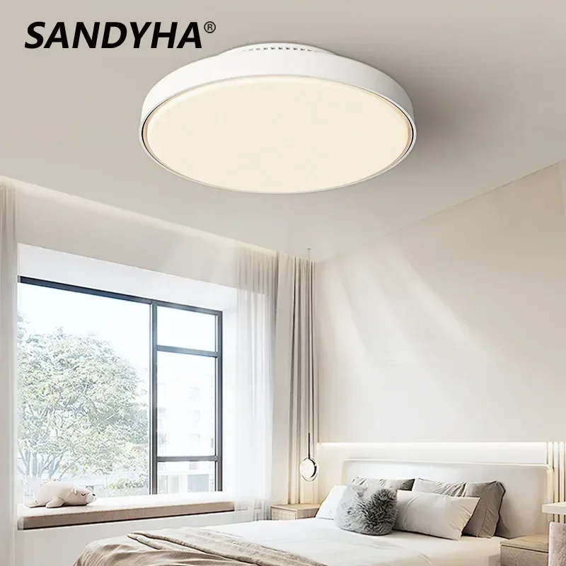 SANDYHA Modern Minimalist Leaf Free Ceiling Fan Light Circular Design LED Lamp Bedroom Decoration Living Room Home Decoration
SANDYHA Modern Minimalist Leaf Free Ceiling Fan Light Circular Design LED Lamp Bedroom Decoration Living Room Home Decoration