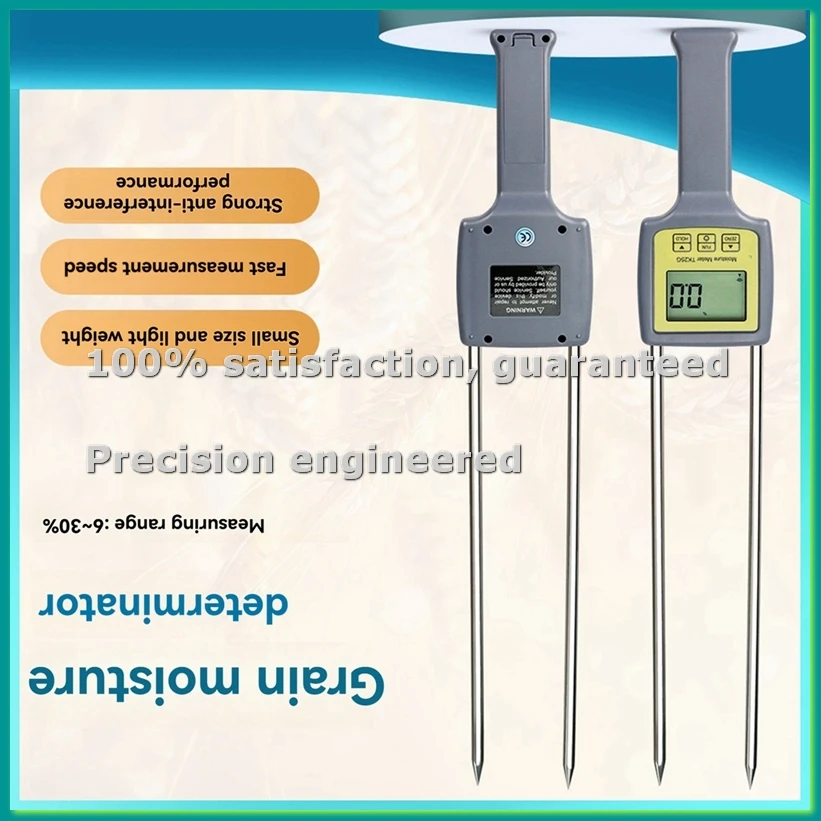 TK25G Professional Grain Moisture Meter Digital Humidity Tester Dryness Monitoring Device for Coffee, Rice, Wheat-PZZW