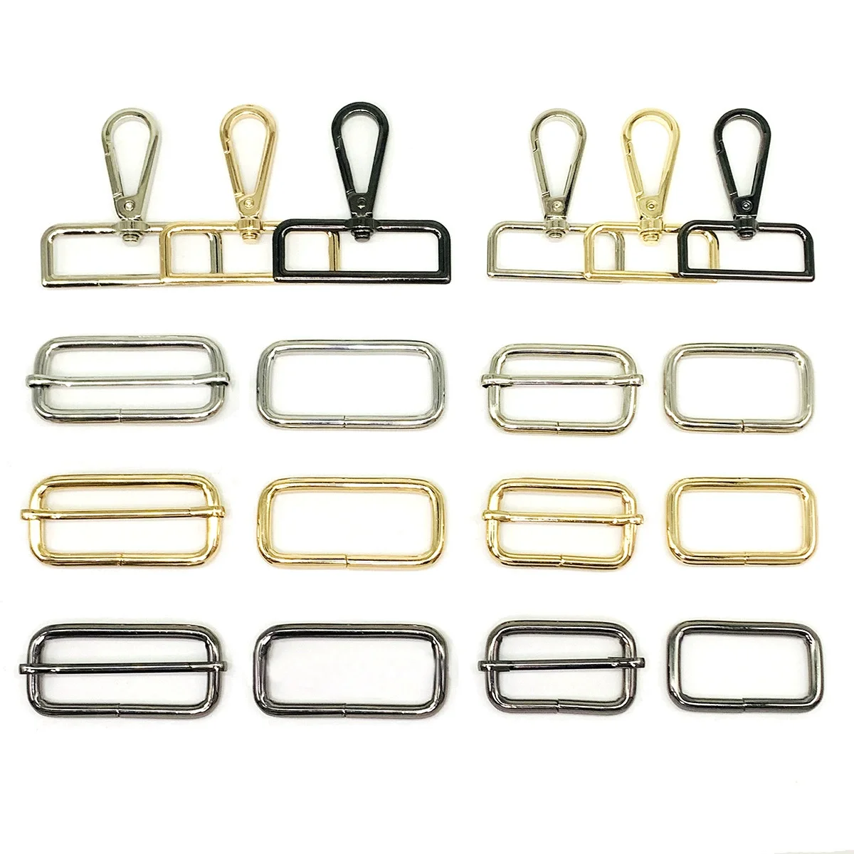 Swivel Clasp Rectangle Ring and Slider Clasp Set Lanyard Snap Hook Keychain Clip Hook D Keychain Ring Lobster Claw Clasp
Swivel Clasp Rectangle Ring and Slider Clasp Set Lanyard Snap Hook Keychain Clip Hook D Keychain Ring Lobster Claw Clasp